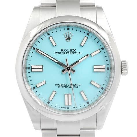 rolex oyster perpetual 31 tiffany blue|rolex oyster perpetual 41mm 124300.